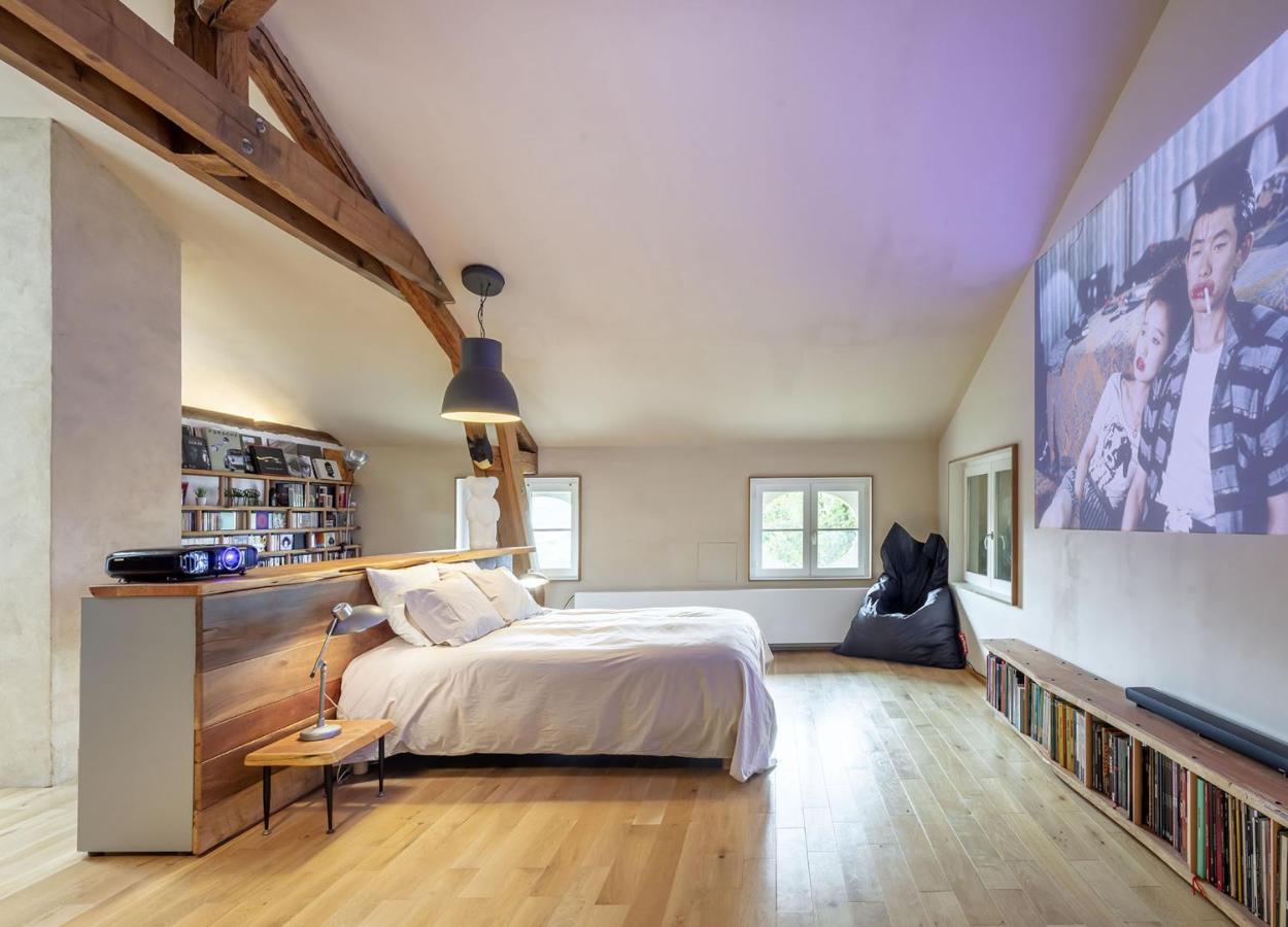 Bed and Breakfast Ancienne Fabrique De Soie A La Galiciere Chatte Exterior foto