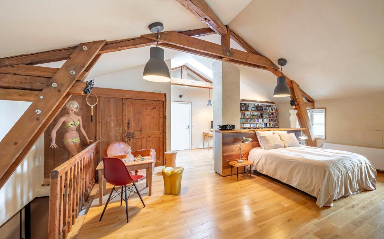 Bed and Breakfast Ancienne Fabrique De Soie A La Galiciere Chatte Exterior foto